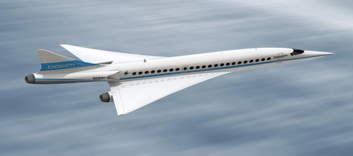 Naddźwiękowy samolot XB-1 firmy Boom Technology 