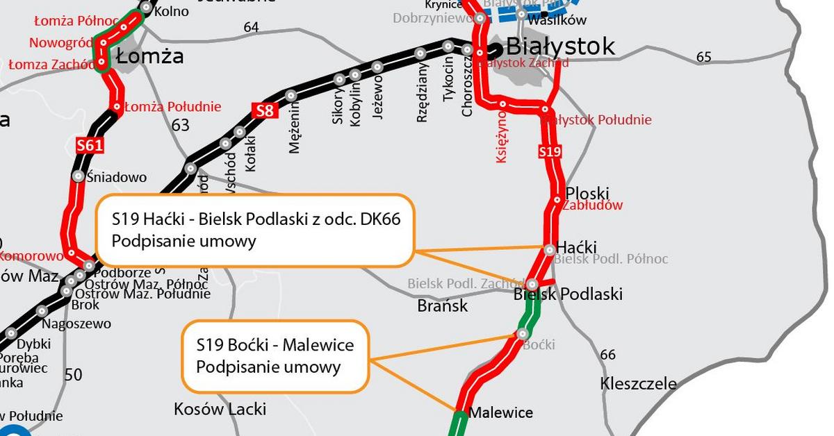 Via Carpatia S19 dłuższa o nowe odcinki Z Podlasia ekspresowo na