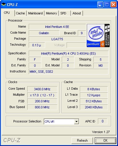 Pentium 4 Extreme Edition 3,40 GHz