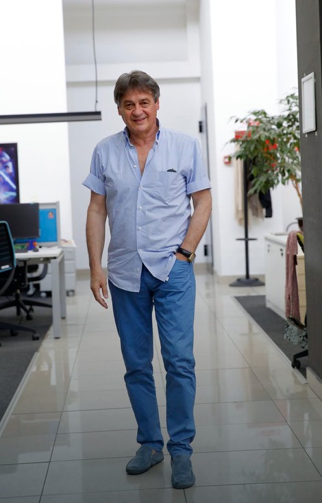 Moma Jakovljević u redakciji "Blica"