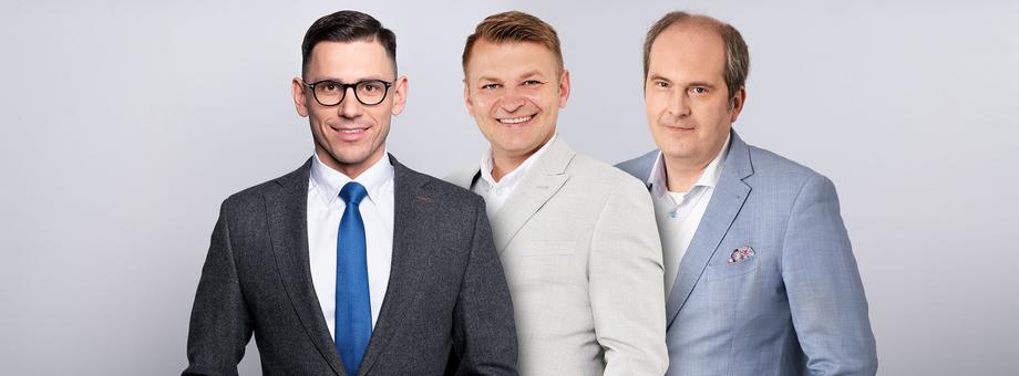 Od lewej: Radosław Jodko, inwestor, Łukasz Weimann, prezes spółki Cash Collector oraz Bartosz Paprocki, Chief Business Development Officer w Twenty4Seven