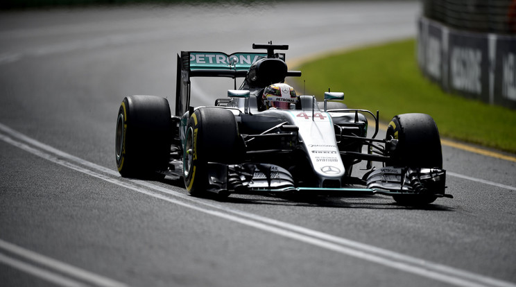 Hamilton volt a leggyorsabb az időmárő edzésen /Fotó: AFP