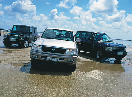 Range Rover kontra Toyota LandCriuser i Mercedes Klasy G