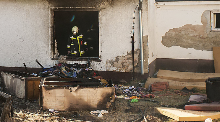 Egy ember meghalt a táplánypusztai szociális otthonban kitört tűzben / Fotó: Krizsán Csaba
