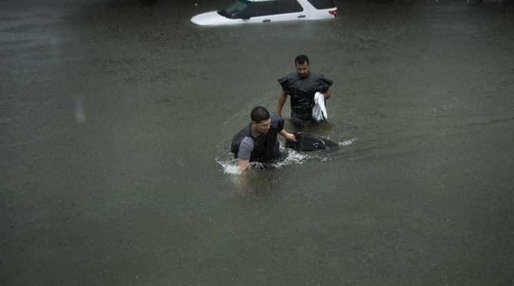 A Harvey hurrikán katasztrofális áradásokat idézett elő /Fotó: AFP