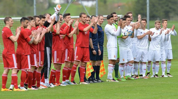 A felnőttcsapat kiütötte az U21-eseket /Fotó: mlsz.hu