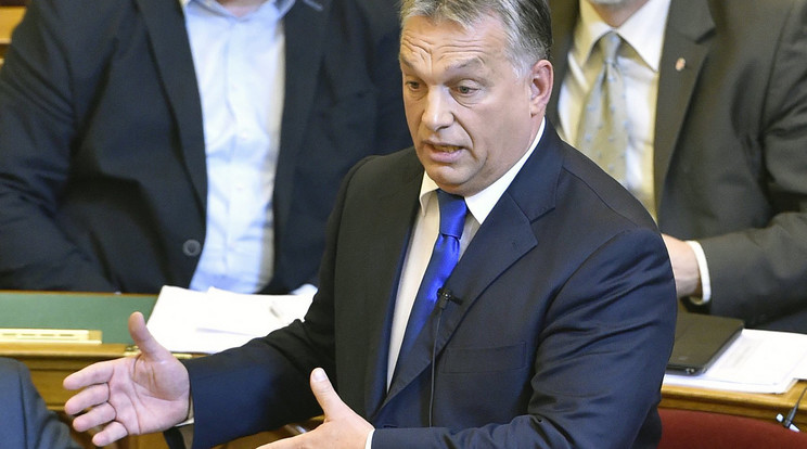 Orbán Viktor az
 érvénytelen népszavazást is a kormány győzelmeként értékelte /Fotó: MTI-Máthé Zoltán