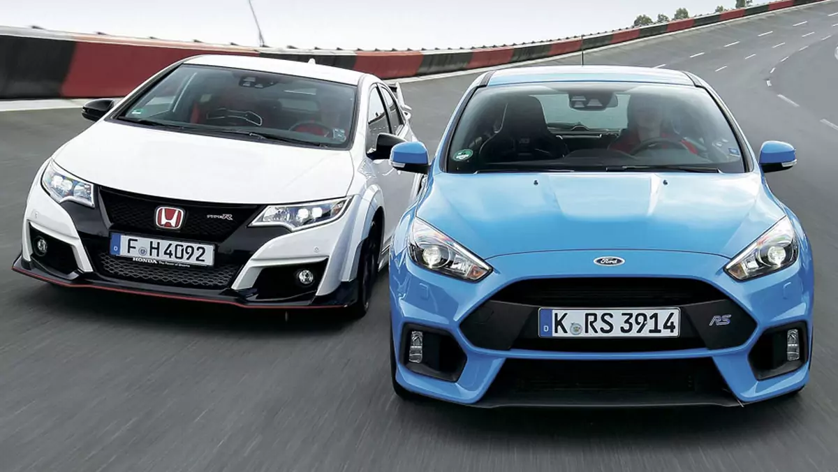 Honda Civic Type R kontra Ford Focus RS - który hot-hatch jest lepszy na torze?