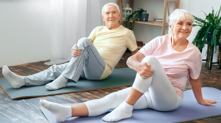 Az idősebbek a párjukkal is tornázhatnak/Fotó: Shutterstock