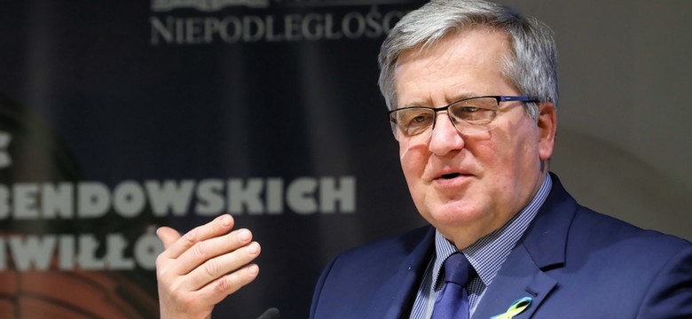 Bronisław Komorowski w Onet Opinie: mam żal do Komisji Europejskiej