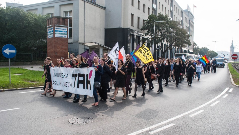 Protest w Gdańsku