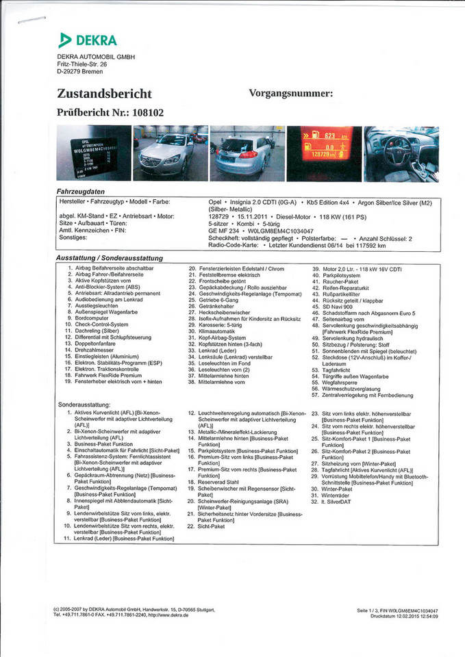 Oferty poleasingowe z Niemiec - Opel Insignia kombi  z 2011 r.
11 480 euro