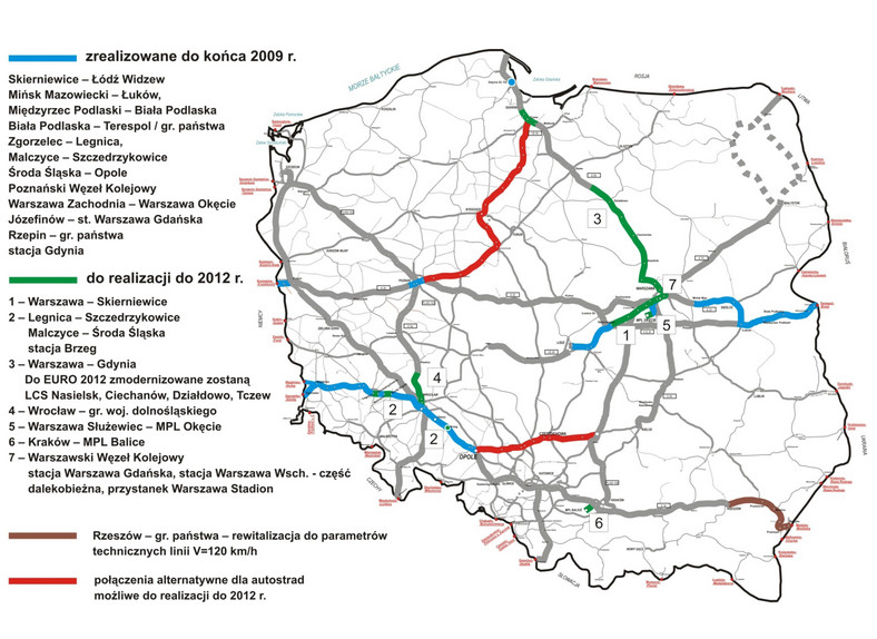 Modernizacje dróg kolejowych do Euro 2012 Fot. Materiały prasowe PKP