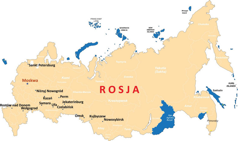 Rosja mapa