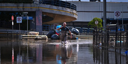Dramat po powodziach w Brazylii. Na zalanych ulicach pojawiły się piranie