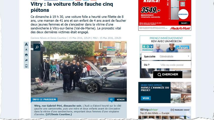 Francja. Tragiczny wypadek w VitrysurSeine. Polak za