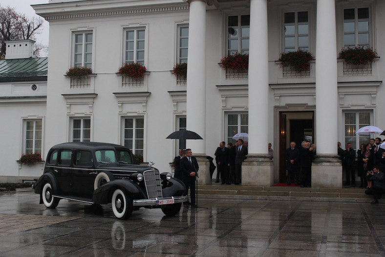 Cadillac Piłsudskiego w Belwederze