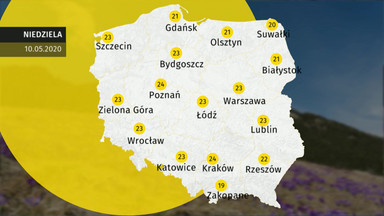 Prognoza pogody dla Polski - 10.05