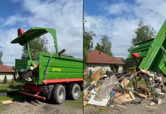 Pan Michał "zwrócił" śmieci mężczyźnie, który rozsypał je na jego polu. "Karma wraca!"