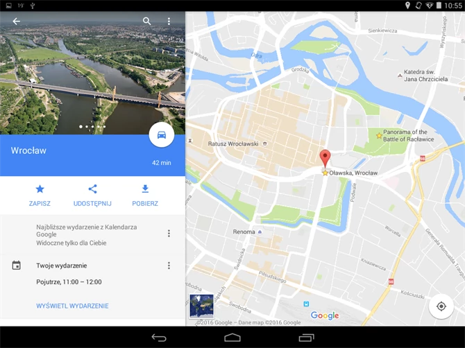 Mapy Google pozwalają wyświetlić informacje o miejscach z nadchodzących wydarzeń