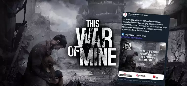 Ministerstwo Edukacji udostępnia This War of Mine za darmo. To lektura uzupełniająca