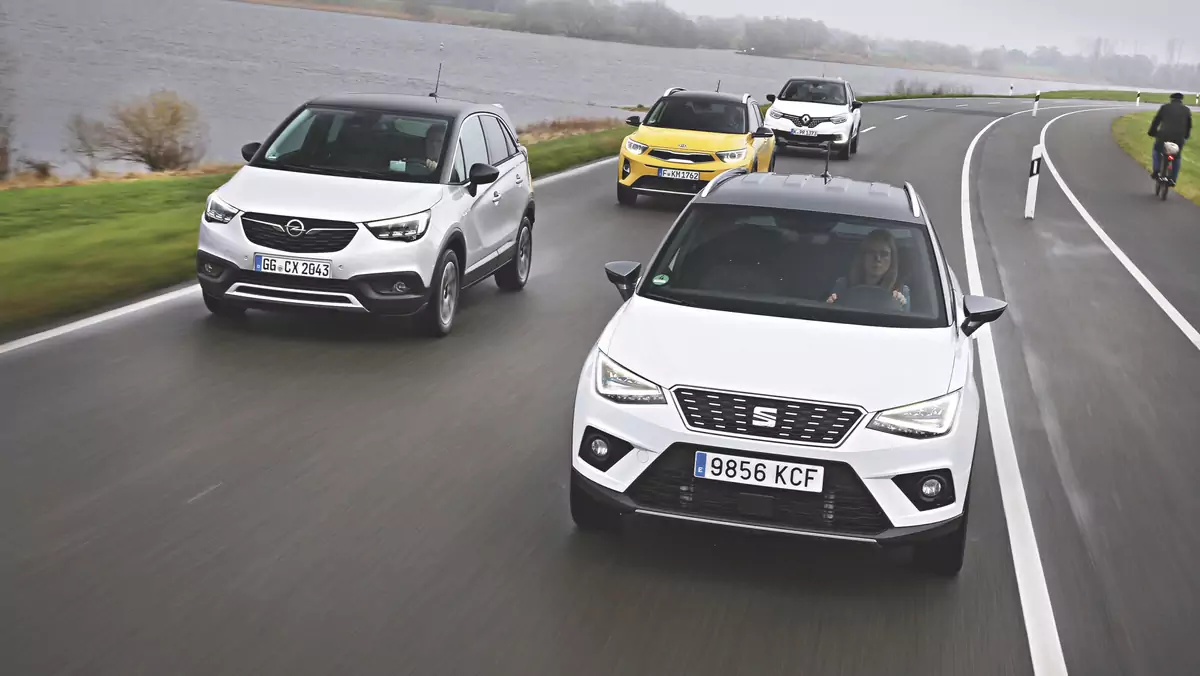 Porównanie: Kia Stonic, Opel Crossland X, Renault Captur i Seat Arona