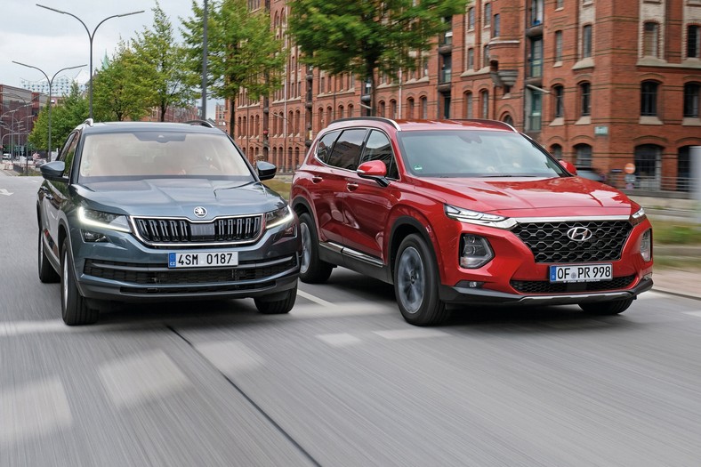 Porównanie dużych SUV-ów: Hyundai Santa Fe kontra Skoda Kodiaq