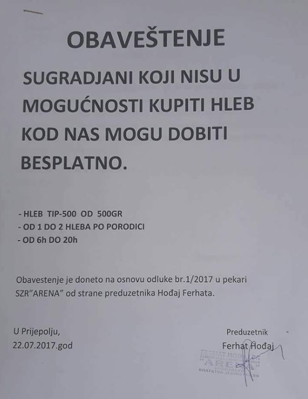 Divan gest pekare iz Prijepolja