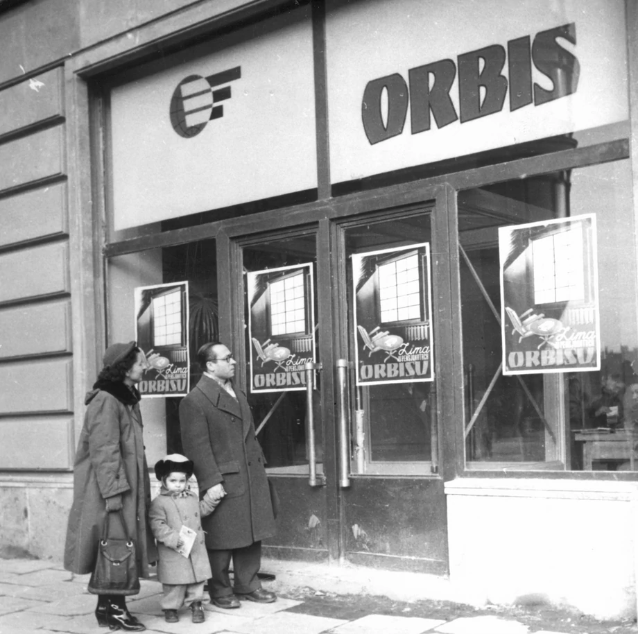 Siedziba Orbisu w Warszawie, 1951 rok.