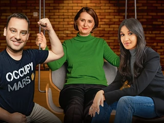 Od lewej: Tomasz Czajka, Anna Grabowska i Sit-elgiel Abdelwahab.