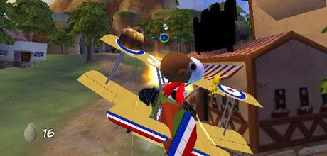 Screen z gry "Snoopy vs. Red Baron"