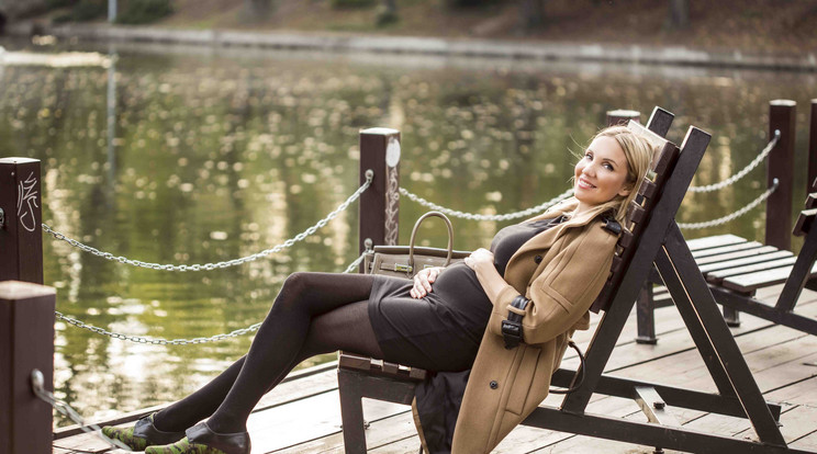 Kapócs Zsóka már nagyon
várja, hogy megszülessen
az első gyermeke /Fotó: Story magazin