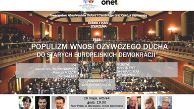 Będą dyskutować o populizmie w demokracji. Dziś debata oksfordzka