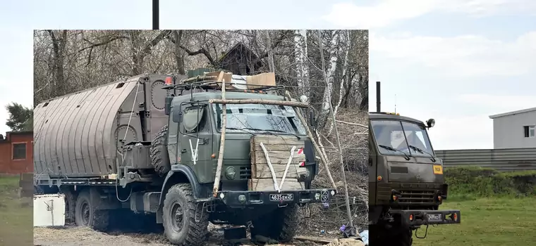 Rosjanie desperacko zabezpieczają pojazdy drewnem? To nie musi być do końca prawda 