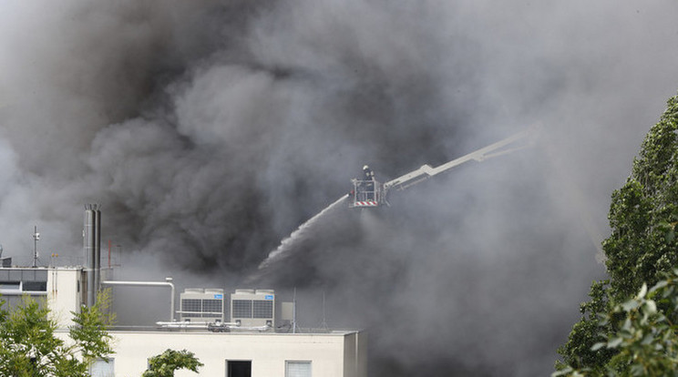 A hatalmas lángok még a város másik végén is látszódtak/Fotó:Fuszek Gábor