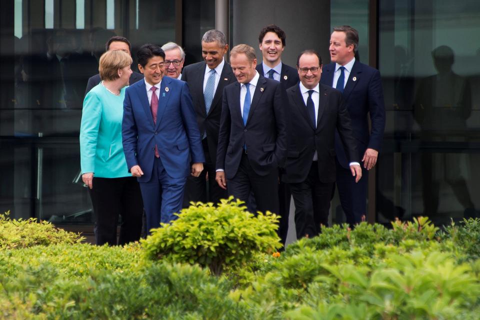 Znalezione obrazy dla zapytania donald tusk na szczycie g7