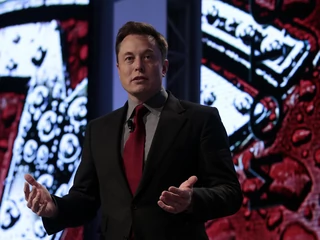 Elon Musk at the Austomotive News World Congress