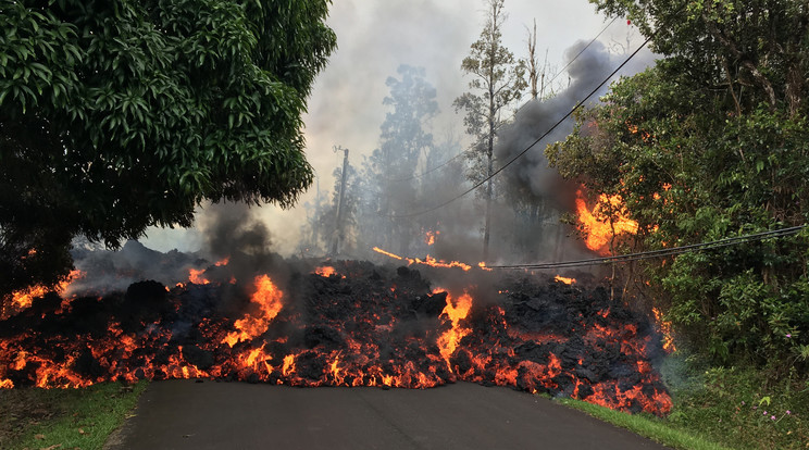 A Kilauea tűzhányó aktivitása nem csökken/Fotó: Northfoto