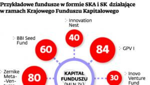 Przykładowe fundusze w formie SKA i SK działające w ramach Krajowego Funduszu Kapitałowego