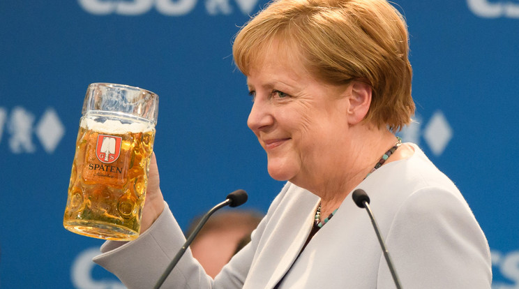 Angela Merkel szólalt fel a Trudering fesztiválon / Fotó: GettyImages