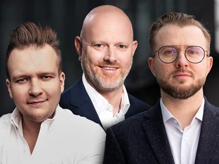 Od lewej: Maciej Nowak, inwestor i były prezes Road Studio, Krzysztof Trębski, członek zarządu agencji pracy tymczasowej Tikrow oraz Piotr Strychalski, prezes spółki eGabinet.pl