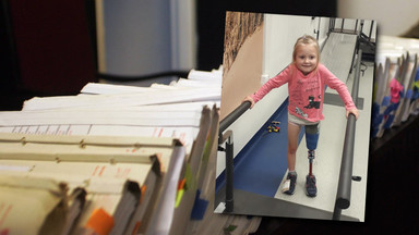 7-letnia Natalia straciła nogę przez pijanego kierowcę. Czeka na odszkodowanie, bo biegła przetrzymuje akta
