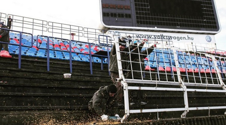 Bontják a Videoton stadionját/Fotó: Videoton Instagram
