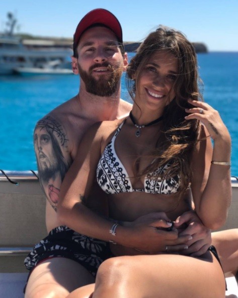 Lionel Messi i Antonella Roccuzzo (2017)