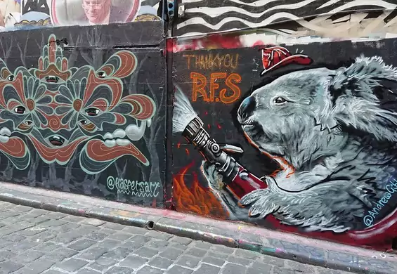 Koala jako strażak. Grafficiarze złożyli hołd bohaterom walczącym z pożarami w Australii