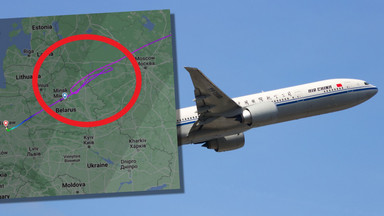 Samolot Air China lądował awaryjnie w Warszawie. Leciał do Mińska