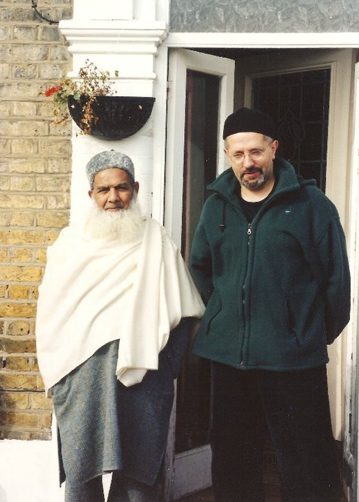 Andrzej Saramowicz ze swoim mistrzem duchowym szajchem Hazratem Azad Rasoolem