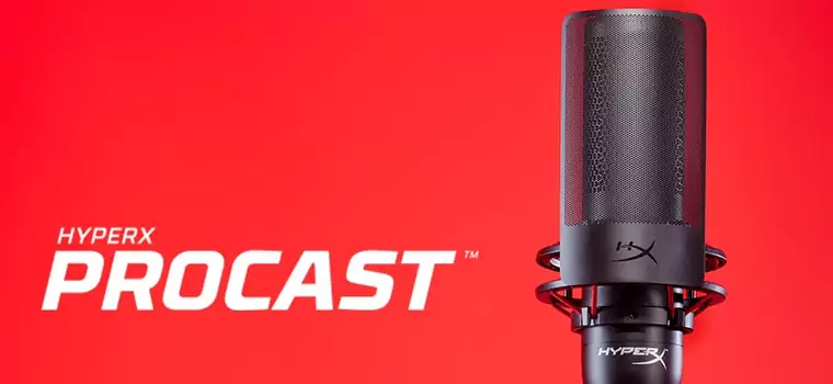 HyperX ProCast to mikrofon pojemnościowy dla streamerów