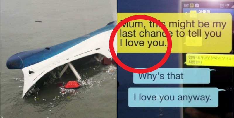 "Mamo, kocham Cię". Katastrofa promu w Korei Południowej