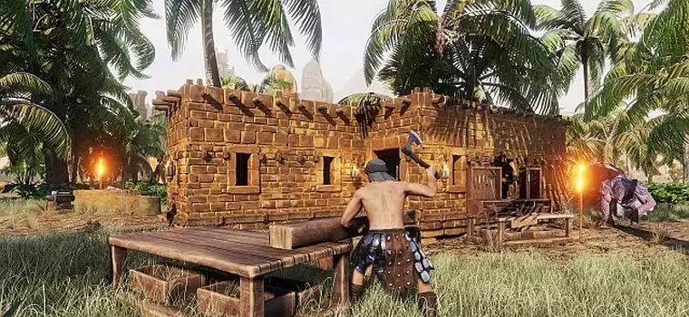 Conan Exiles - nowy gameplay pokazuje destrukcję otoczenia i system domostw